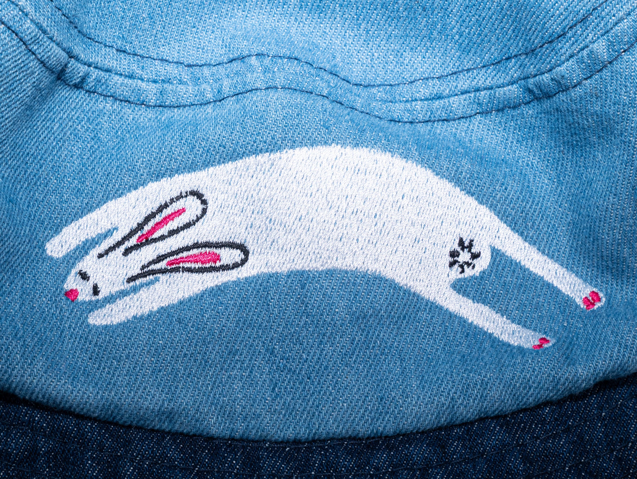 Rabbit Denim Bucket Hat