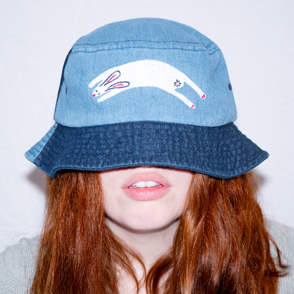 Rabbit Denim Bucket Hat